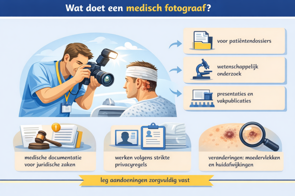 Alles over het beroep medisch fotograaf Wat doet een medisch fotograaf
